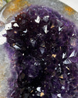 Large Natural Amethyst Geode with Quartz Shell – Deep Purple and Shiny Crystals - MWS2392