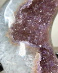 Beautiful Natural Amethyst Moon Carving - MWS2371
