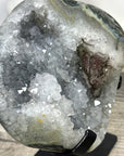 Natural Quartz Geode with Calcite Formation - MWS3286