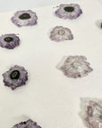 Genuine Amethyst & Agate Stalactite Slices Flat - Perfect for Crafting Unique Jewelry - STS0062