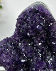 XL Deep Purple Amethyst Geode on Metal Stand – Stunning Natural Crystal Specimen - MWS2788