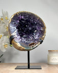 polished Amethyst Geode, Perfect for Home Decor. - MWS1765