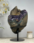 Unique Collector Grade Calcite Specimen on Amethyst Matrix - MWS0452