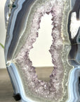 Blue Banded agate & Amethyst Stone Portal