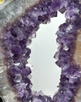 Natural Large Amethyst & Quartz Portal with Metallic Stand - MWS1957