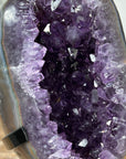 Natural Amethyst & Agate Geode with Metal Stand - MWS1901