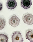 Wholesale Amethyst Stalactite Slices for Jewelry Making - Bulk Flat Set - STS0044