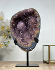 Unique Natural Amethyst & Agate Geode with Beautiful Stalactite Formations - MWS1910