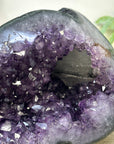 Natural Amethyst Geode with Calcite Inclusion from Uruguay - STGE0064