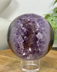Natural Amethyst & Agate Sphere Geode - SPH0155