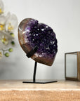 Natural Deep Purple Amethyst Heart Carving - HST0266