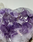 Unique Huge Amethyst Heart Stone - Stand included - HST0236