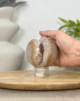 Yellow Tone Quartz Druzy Sphere Geode - SPH0172