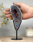 Beautiful Natural Amethyst & Blue Agate Portal - MWS1560