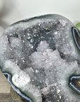 Natural Quartz Geode Statement piece on Stand - MWS3296