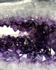 Xl Natural Amethyst Geode with Agate Shell - STGE0072