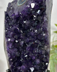 Natural Deep Purple Amethyst Cluster on Metal Stand - MWS3121