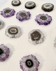 High-Quality Amethyst, Quartz & Jasper Stalactite Slices for Jewelers - Wholesale Bulk Pack - STS0058