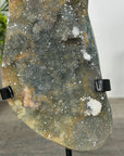 Natural Green Jasper Cluster with Quartz Druzy Crystals - MWS2169