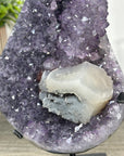Amethyst Crystal Cluster with Calcite Formation – Elegant Natural Statement Décor Piece - MWS2419