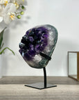 Amethyst Geode Crystal Cluster with Deep Purple Crystals for Home Decor Display - MWS2690