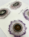 Genuine Large Amethyst Stalactite Slices Flat - Perfect for Crafting Unique Jewelry - STS0038