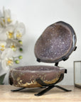 Stunning Polished Agate Geode with Amethyst Interior - MWS1986
