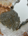 Unique Large Green & Yellow Sugar Druzy Crystal Portal - MWS1959