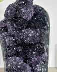 Amethyst Crystal Cluster on Stand - Deep Purple Sparkling Crystals - MWS2645