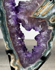 Natural Amethyst & Green Jasper Slice Portal - MWS2239