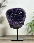 Deep Purple Natural Amethyst Geode with Stand - MWS3232