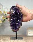 Top Quality Natural Amethyst Cluster with Agate Shell - MWS1414