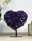 Stunning Deep Purple Amethyst Heart Carving - HST0288