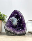 Stunning Amethyst Cathedral with Calcite Crystal Inclusion - CBP1194