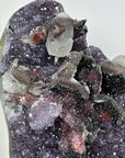Unique Large Amethyst Cluster with Beautiful Calcite & Black Hematite Formation - MWS1803