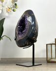 Deep Purple Amethyst & Agate Natural Geode - MWS2257