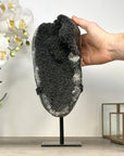 Unique Black Sugar Amethyst Geode - MWS2386