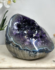 Huge Amethyst Center Piece with Blue Agate Shell - CBP1096
