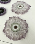 Stunning Amethyst Stalactite Slices for Jewelers - Wholesale Bulk Pack - STS0034