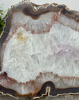 Natural Quartz Stone Slice tray for Home Decor - SLC0011