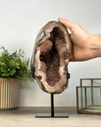 Unique Large Natural Quartz Geode with Stunning Peach Tone - MWS2171