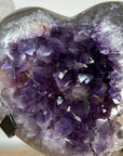 Amethyst & Blue Agate Stone Heart Carving - HST0277