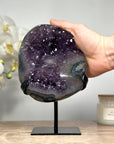 Natural Amethyst Crystal Specimen, Stand included - MWS1361