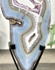 Unique Natural Agate, Amethyst & Quartz Geode Slice portal - MWS3244