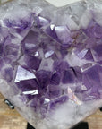 Unique Huge Amethyst Heart Stone - Stand included - HST0236