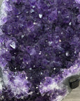 Amethyst Crystal Cluster with Deep Purple Druzy – Natural Mineral Display Piece - MWS2891