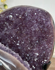 Natural Amethyst Geode, Stunning Metallic Stand Included - MWS1753
