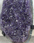 Uruguayan Amethyst Crystal statement piece with Green Jasper Shell - MWS3357