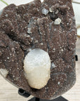 Brown Tone Quartz Druzy With Calcite Formation - MWS2512
