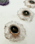 Natural Amethyst & Quartz Stalactite Slices Wholesale Flat - Ideal for Pendants - STS0043